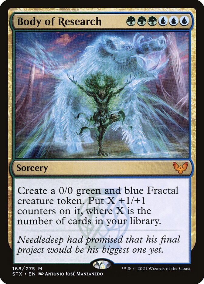 MTG Card Title: Body of Research STX/168