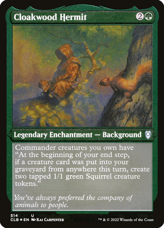 MTG Card Title: Cloakwood Hermit CLB/514