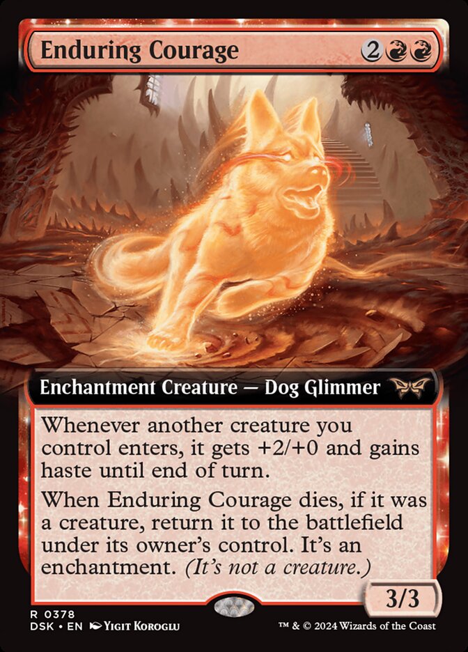 MTG Card Title: Enduring Courage DSK/378