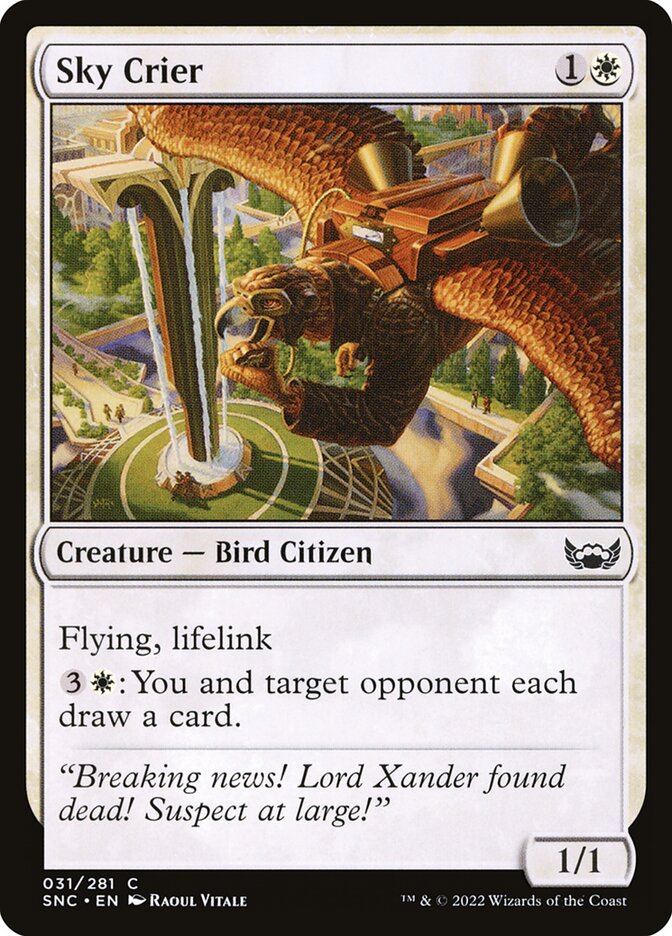 MTG Card Title: Sky Crier SNC/31