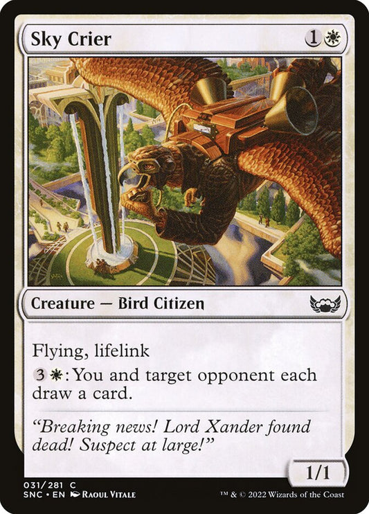 MTG Card Title: Sky Crier SNC/31
