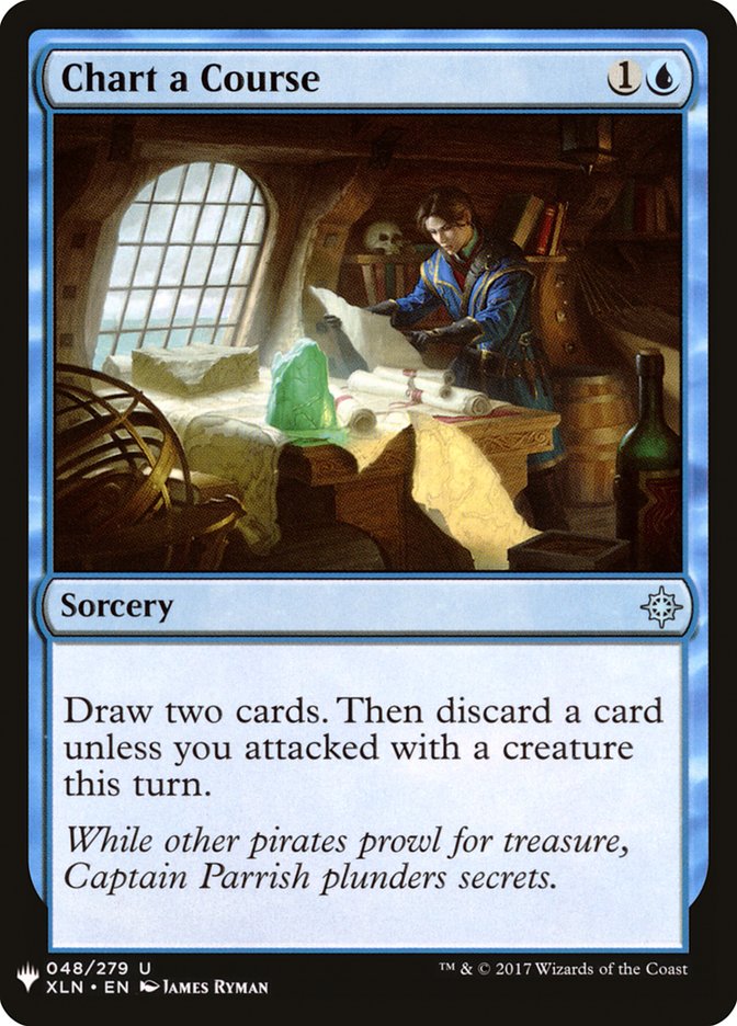 MTG Card Title: Chart a Course PLST/XLN-48