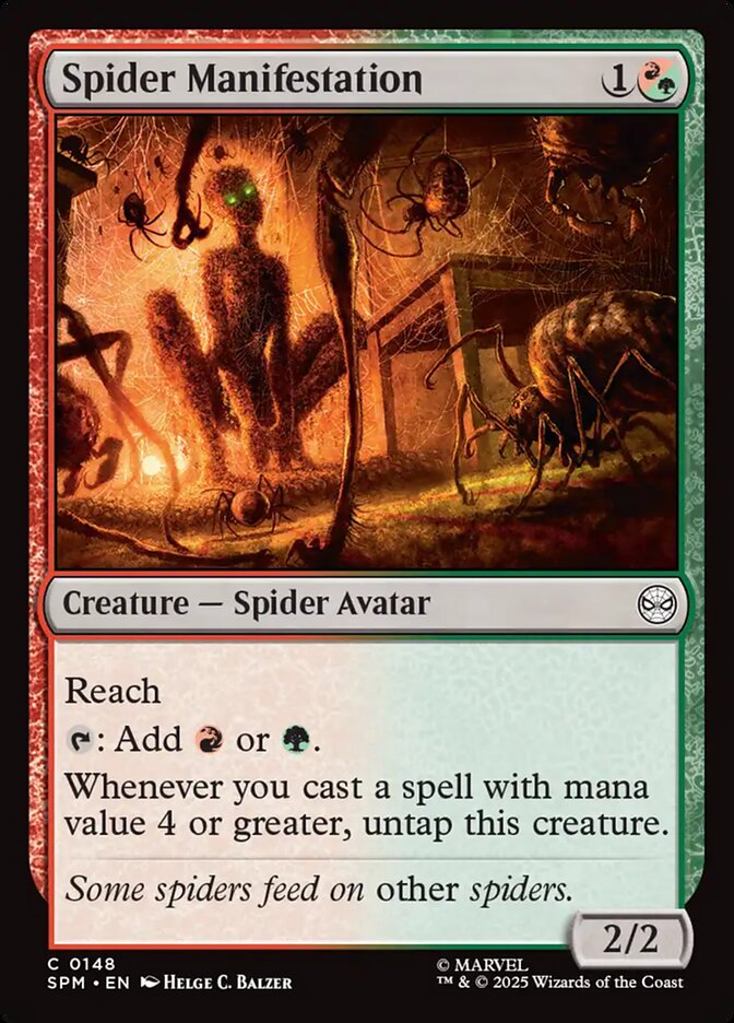 MTG Card Title: Spider Manifestation SPM/148
