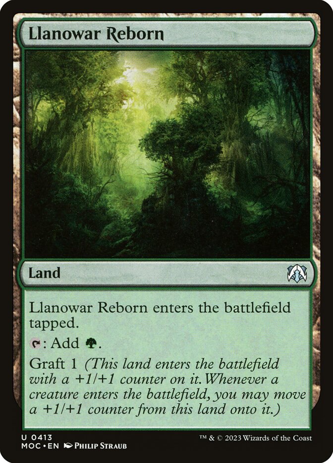 MTG Card Title: Llanowar Reborn MOC/413
