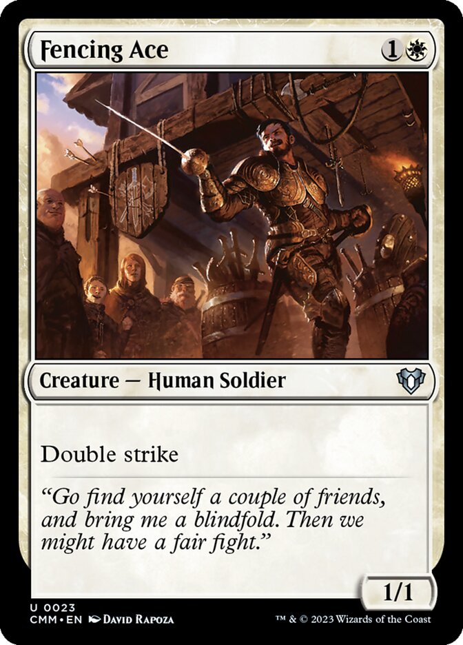 MTG Card Title: Fencing Ace CMM/23