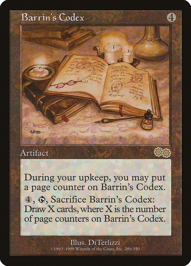 MTG Card Title: Barrin's Codex USG/286