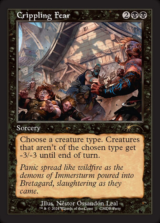 MTG Card Title: Crippling Fear PW24/17