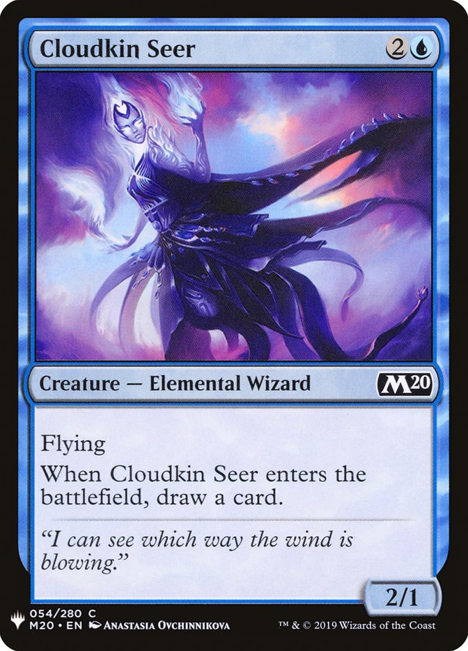 MTG Card Title: Cloudkin Seer PLST/M20-54