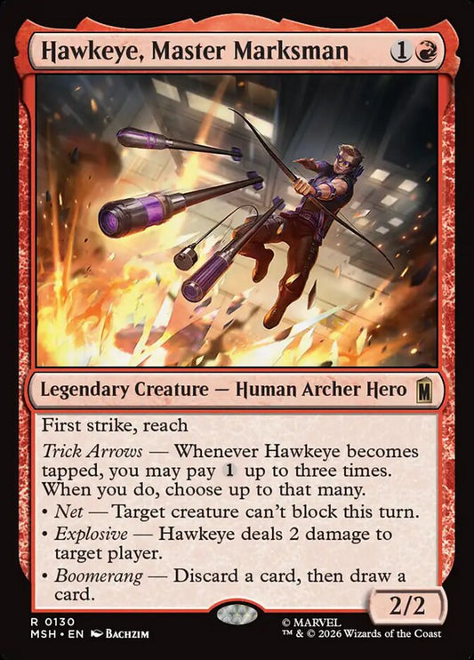 MTG Card Title: Hawkeye, Master Marksman MSH/130
