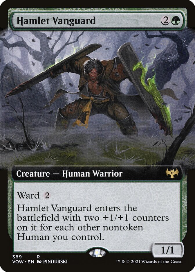 MTG Card Title: Hamlet Vanguard VOW/389