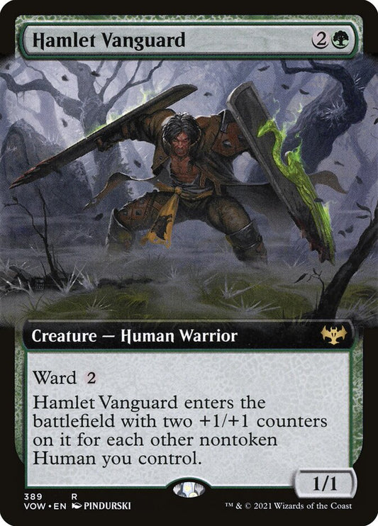 MTG Card Title: Hamlet Vanguard VOW/389