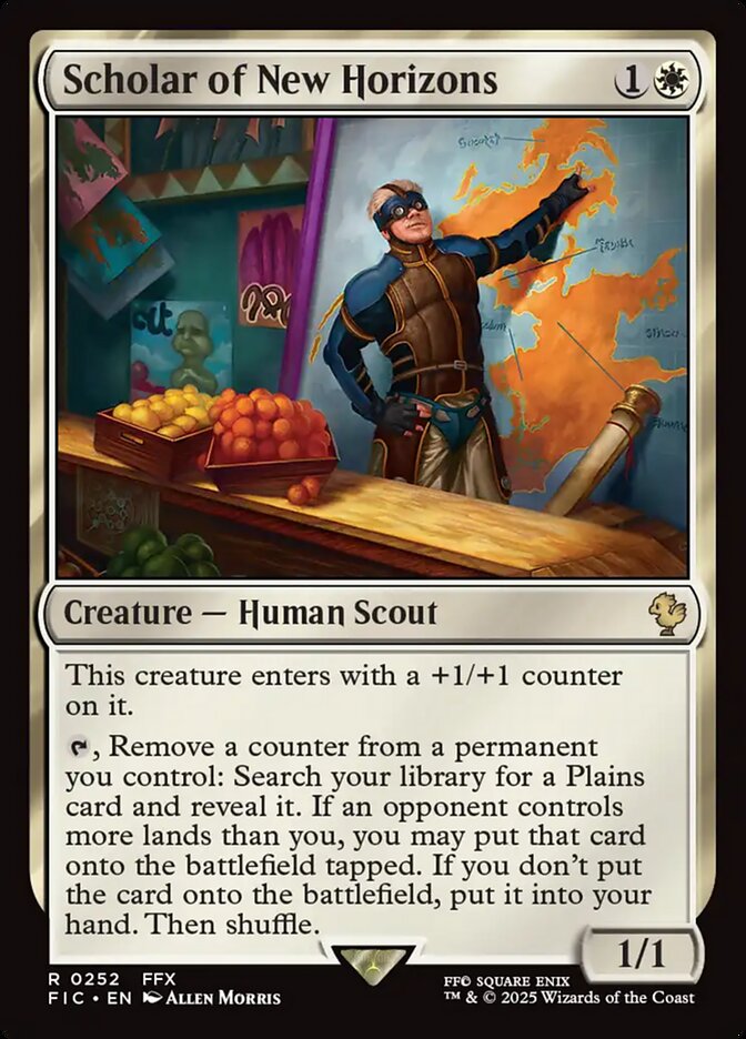 MTG Card Title: Scholar of New Horizons FIC/252