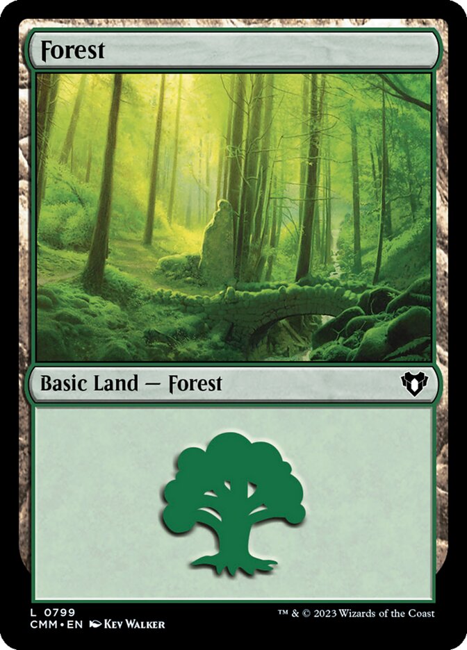 MTG Card Title: Forest CMM/799