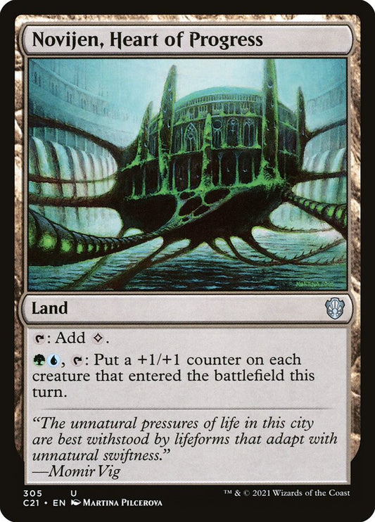 MTG Card Title: Novijen, Heart of Progress C21/305