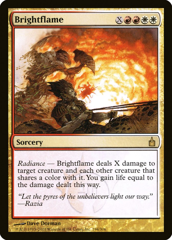 MTG Card Title: Brightflame RAV/194