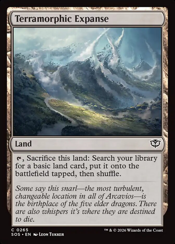 MTG Card Title: Terramorphic Expanse SOS/265