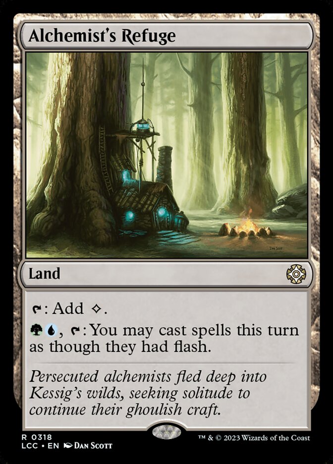 MTG Card Title: Alchemist's Refuge LCC/318