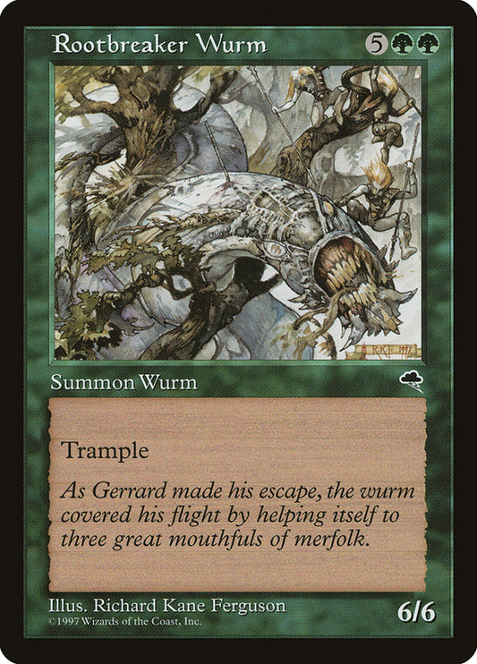 MTG Card Title: Rootbreaker Wurm TMP/251