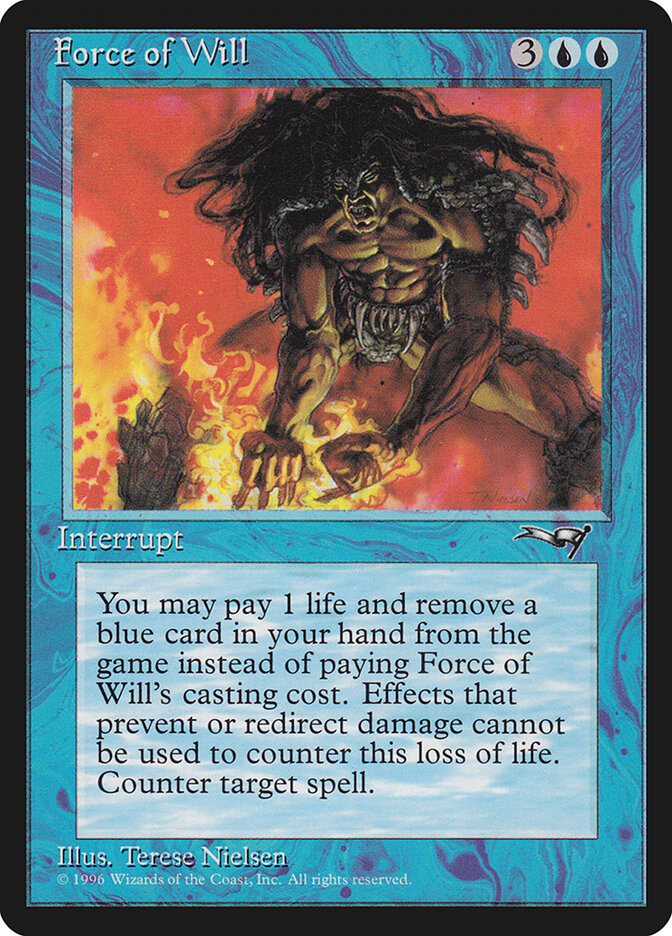 MTG Card Title: Force of Will ALL/28