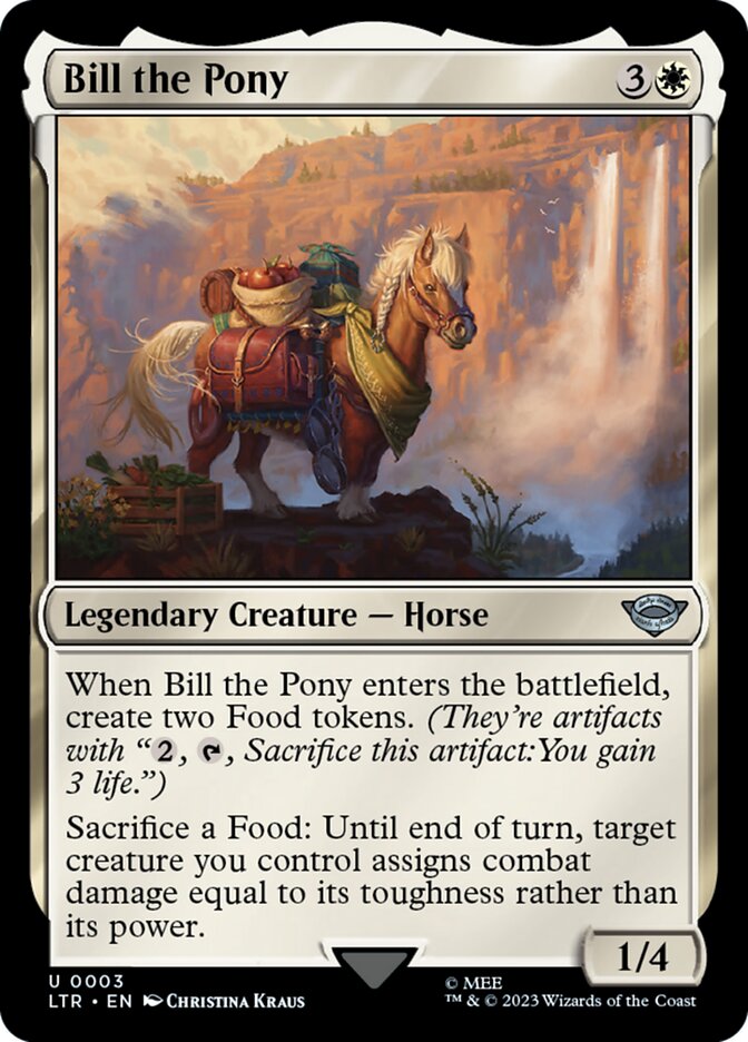 MTG Card Title: Bill the Pony LTR/3