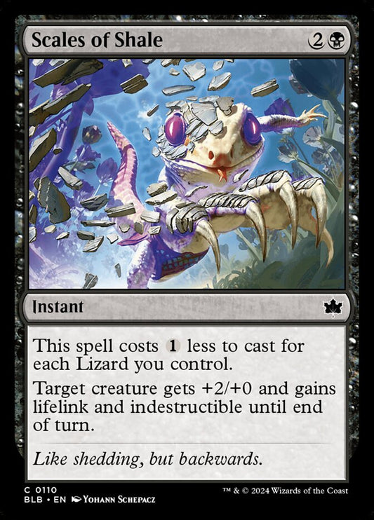 MTG Card Title: Scales of Shale BLB/110