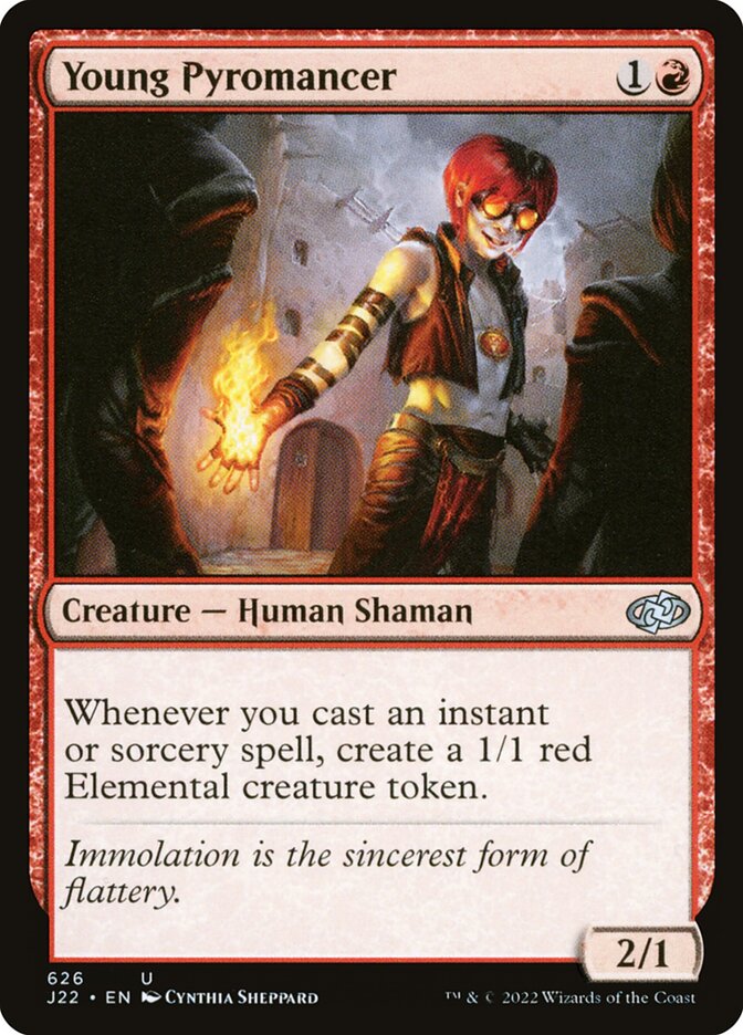 MTG Card Title: Young Pyromancer J22/626