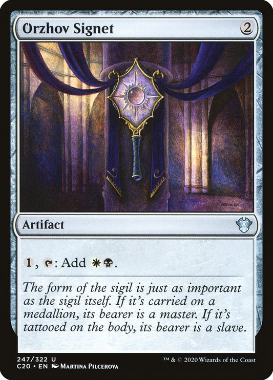 MTG Card Title: Orzhov Signet C20/247