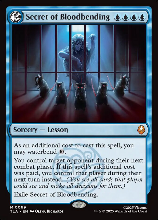 MTG Card Title: Secret of Bloodbending TLA/69