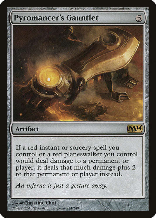 MTG Card Title: Pyromancer's Gauntlet M14/214