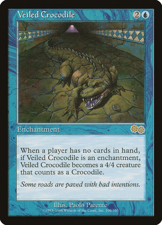 MTG Card Title: Veiled Crocodile USG/108