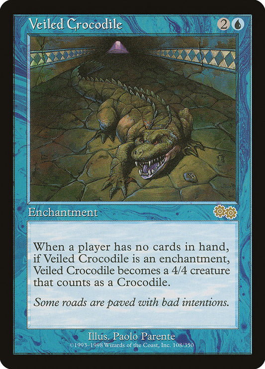 MTG Card Title: Veiled Crocodile USG/108