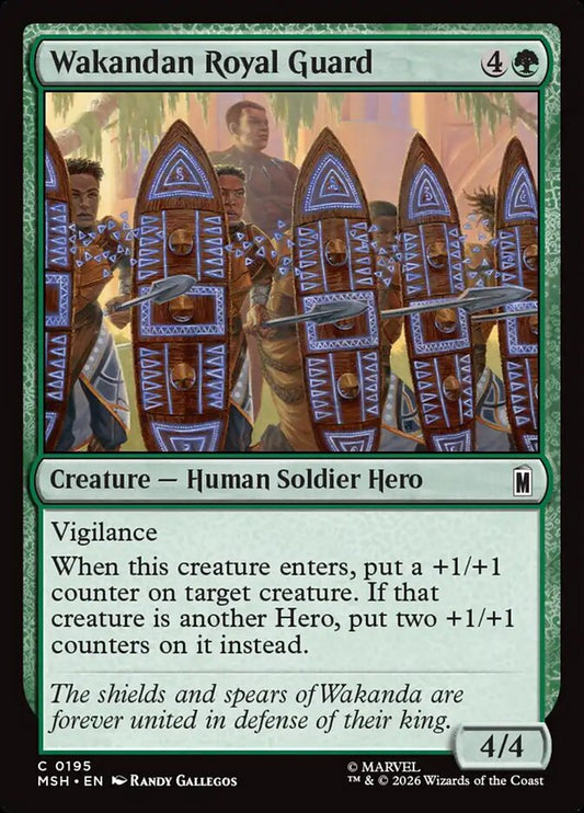MTG Card Title: Wakandan Royal Guard MSH/195