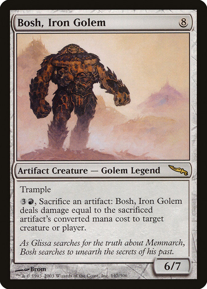 MTG Card Title: Bosh, Iron Golem MRD/147