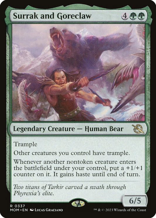 MTG Card Title: Surrak and Goreclaw MOM/337