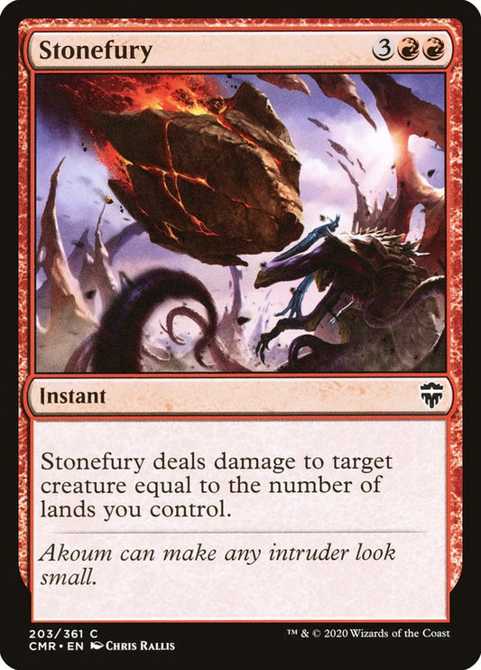MTG Card Title: Stonefury CMR/203
