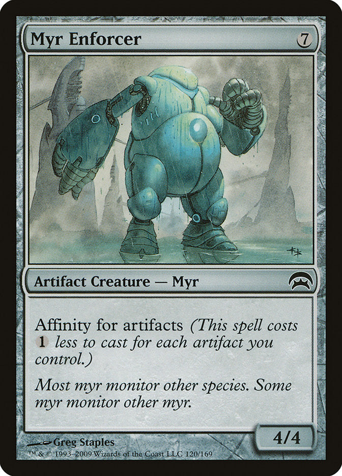 MTG Card Title: Myr Enforcer HOP/120