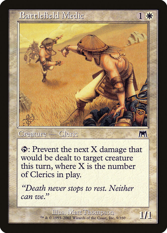 MTG Card Title: Battlefield Medic ONS/9