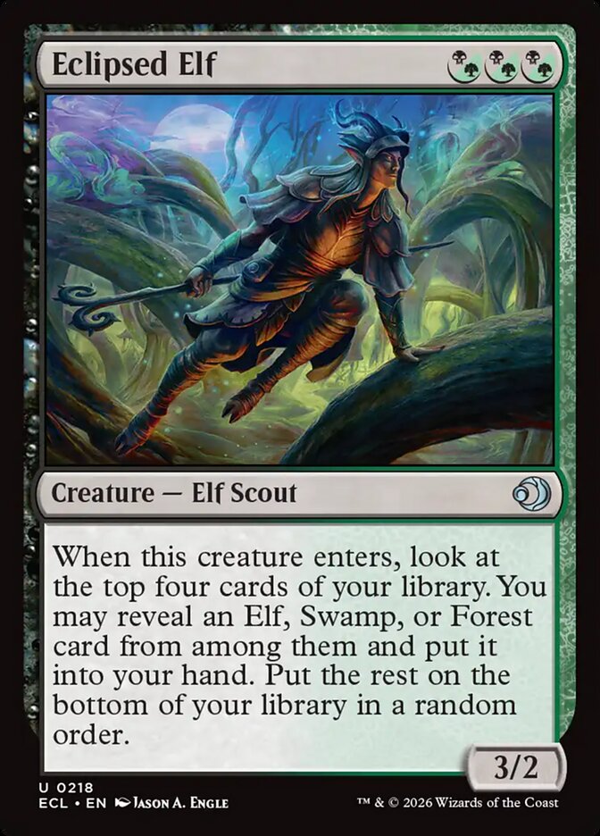 MTG Card Title: Eclipsed Elf ECL/218