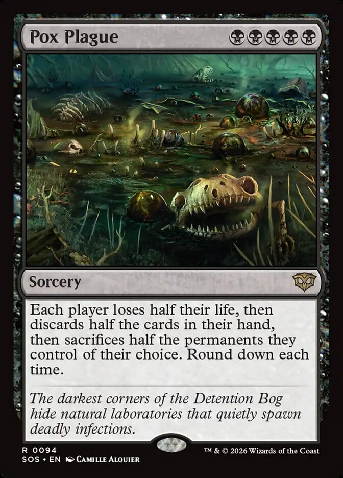 MTG Card Title: Pox Plague SOS/94
