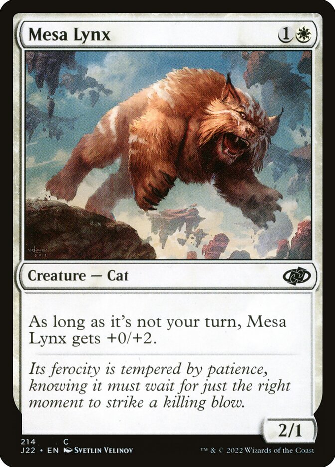 MTG Card Title: Mesa Lynx J22/214