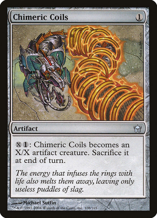 MTG Card Title: Chimeric Coils 5DN/108
