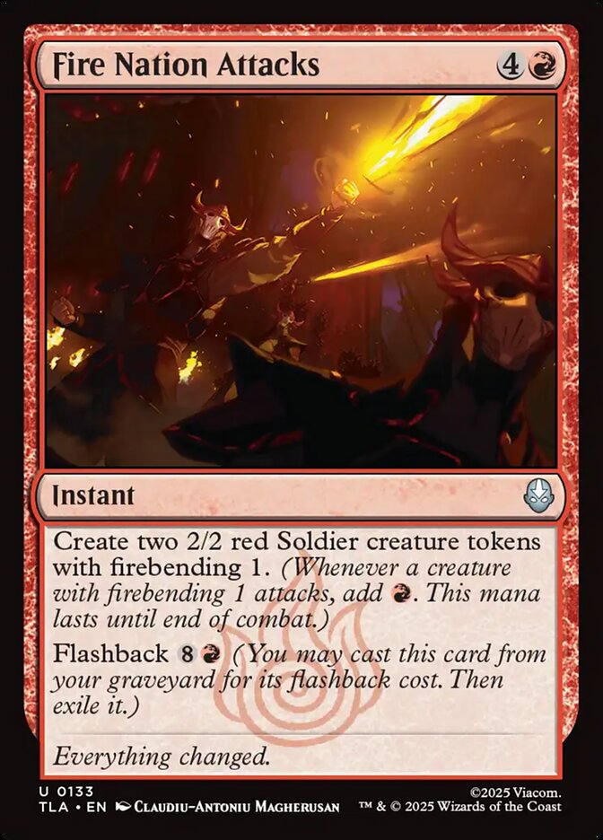 MTG Card Title: Fire Nation Attacks TLA/133