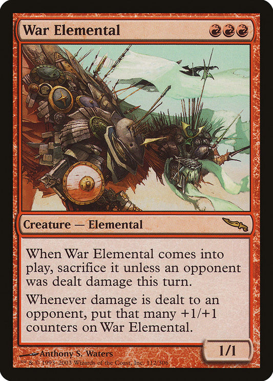 MTG Card Title: War Elemental MRD/112