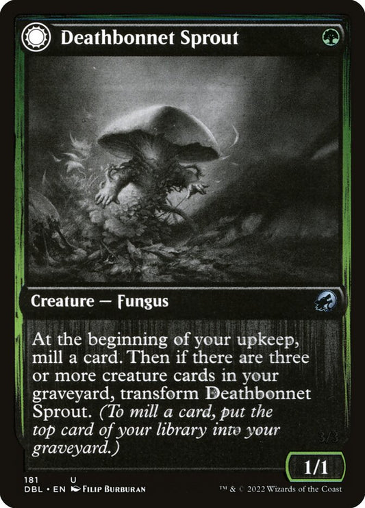 MTG Card Title: Deathbonnet Sprout // Deathbonnet Hulk DBL/181
