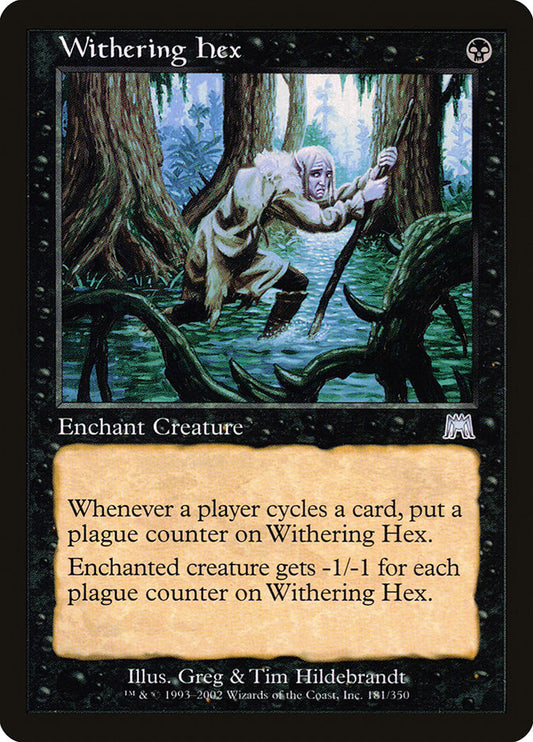 MTG Card Title: Withering Hex ONS/181