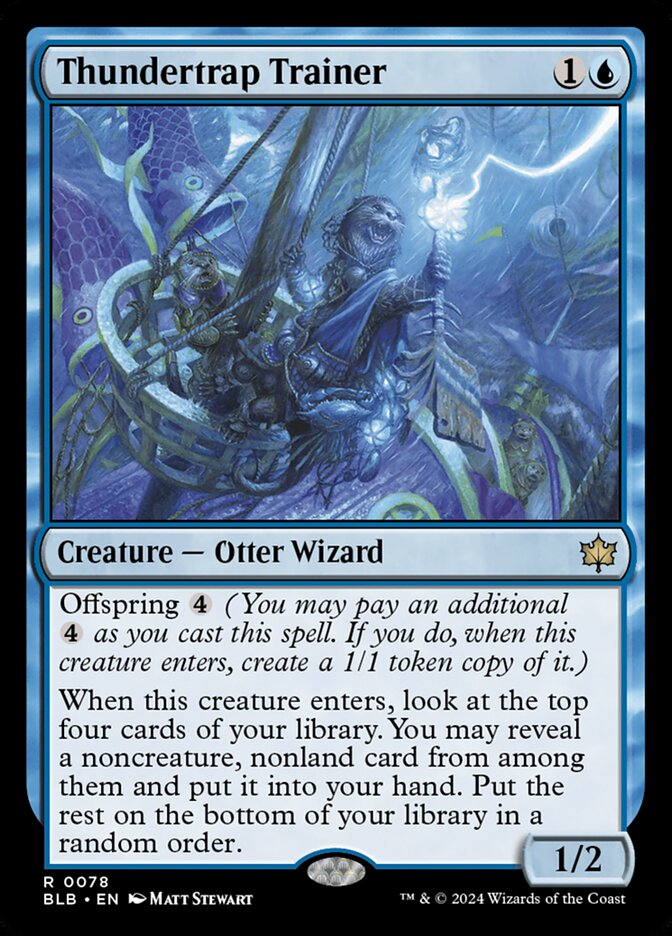 MTG Card Title: Thundertrap Trainer BLB/78