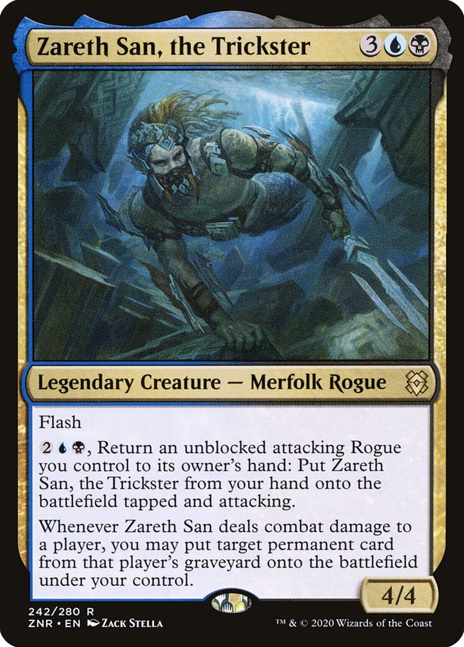 MTG Card Title: Zareth San, the Trickster ZNR/242