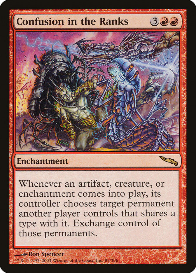 MTG Card Title: Confusion in the Ranks MRD/87