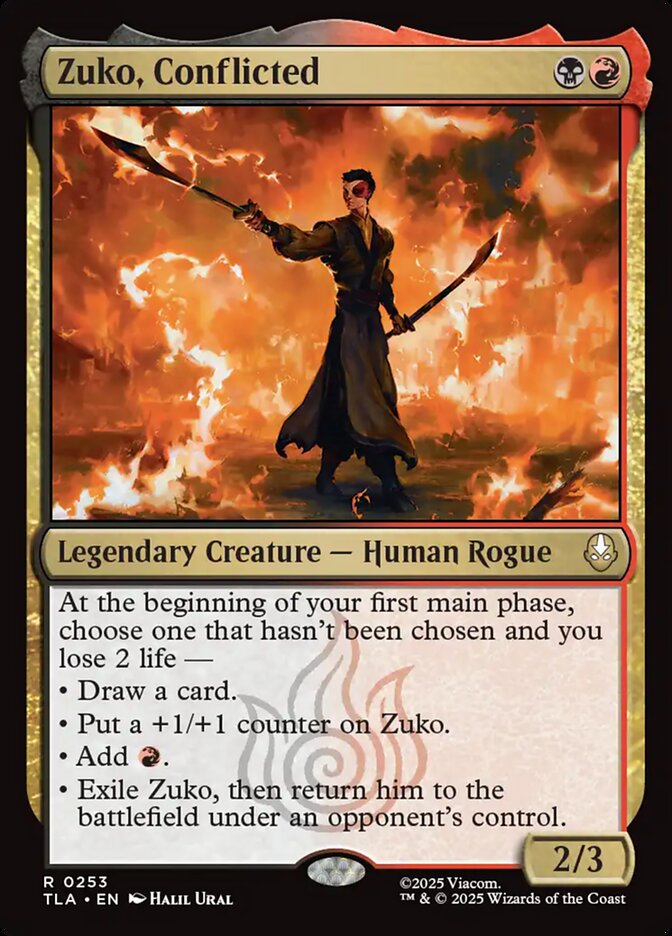 MTG Card Title: Zuko, Conflicted TLA/253