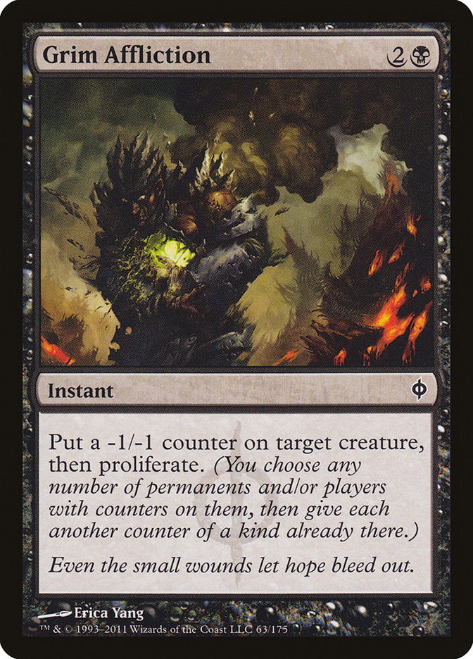MTG Card Title: Grim Affliction NPH/63